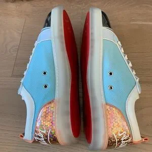 Christian louboutin orlato rantus Louis Junior low top blue sz 45.5 12.5 silver. Christian Louboutin | Shoes | Christian Louboutin Orlato  main image 2